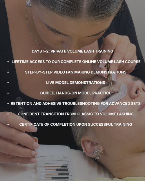 2 DAY VOLUME LASHES IN PERSON COURSE