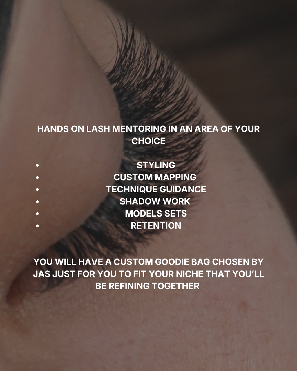 ADVANCED LASH MASTERY IN PERSON MENTORING