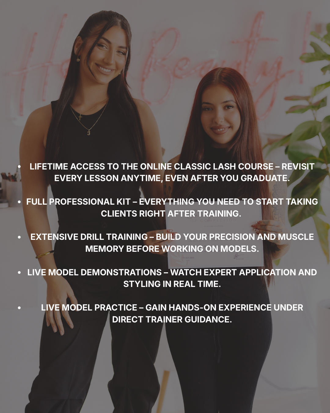 2 DAY CLASSIC LASHES IN PERSON COURSE